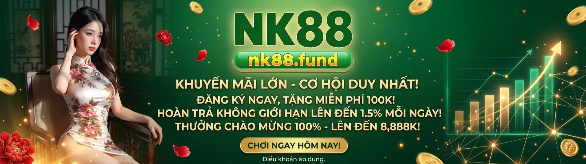 NK88 khuyến mãi lớn cơ hội duy nhất